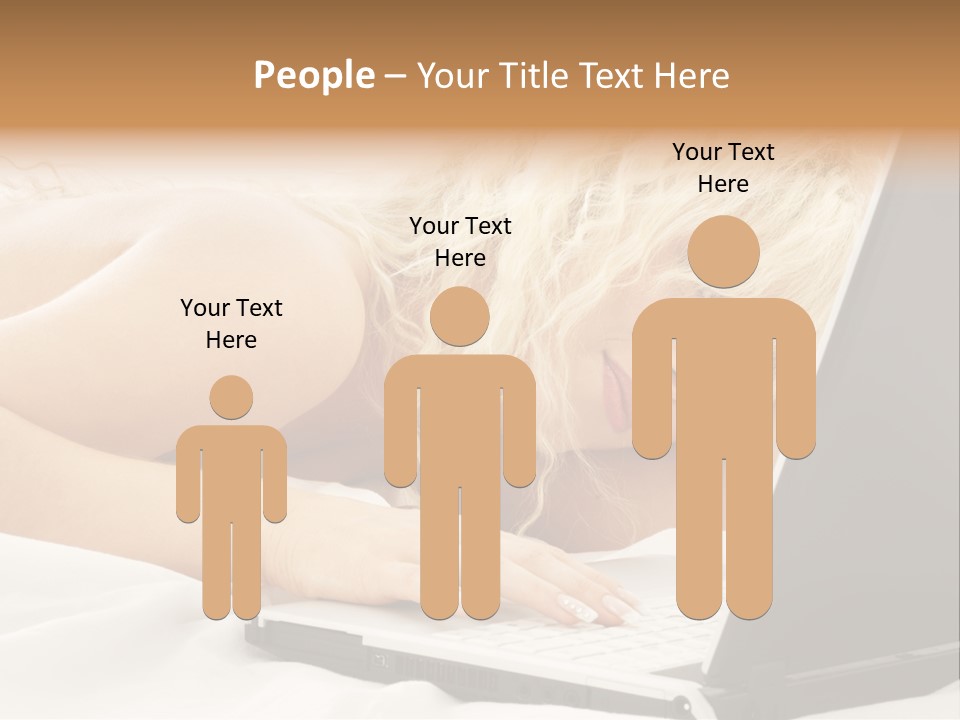 Fresh Bedroom Lady PowerPoint Template