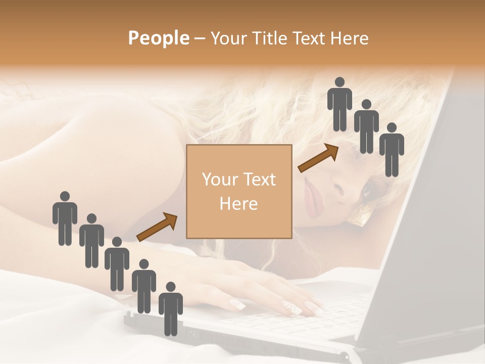 Fresh Bedroom Lady PowerPoint Template