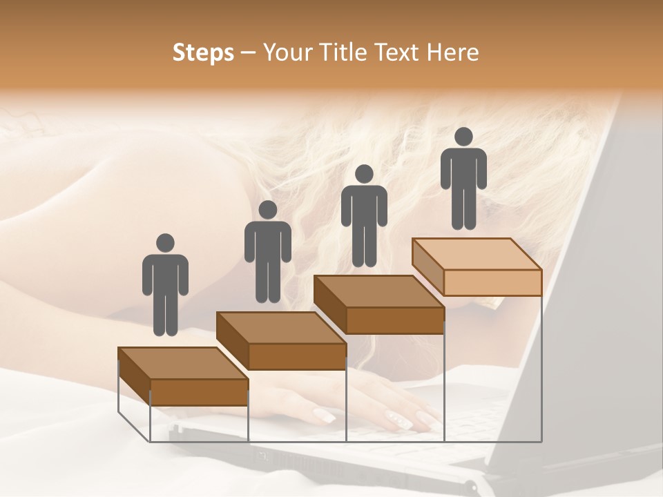 Fresh Bedroom Lady PowerPoint Template