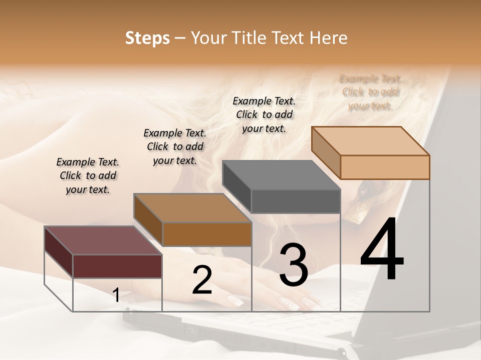 Fresh Bedroom Lady PowerPoint Template