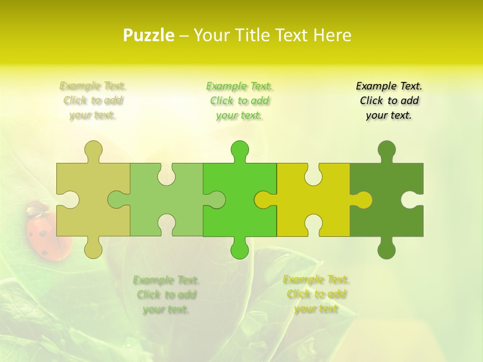 Natural Leaf Spring PowerPoint Template