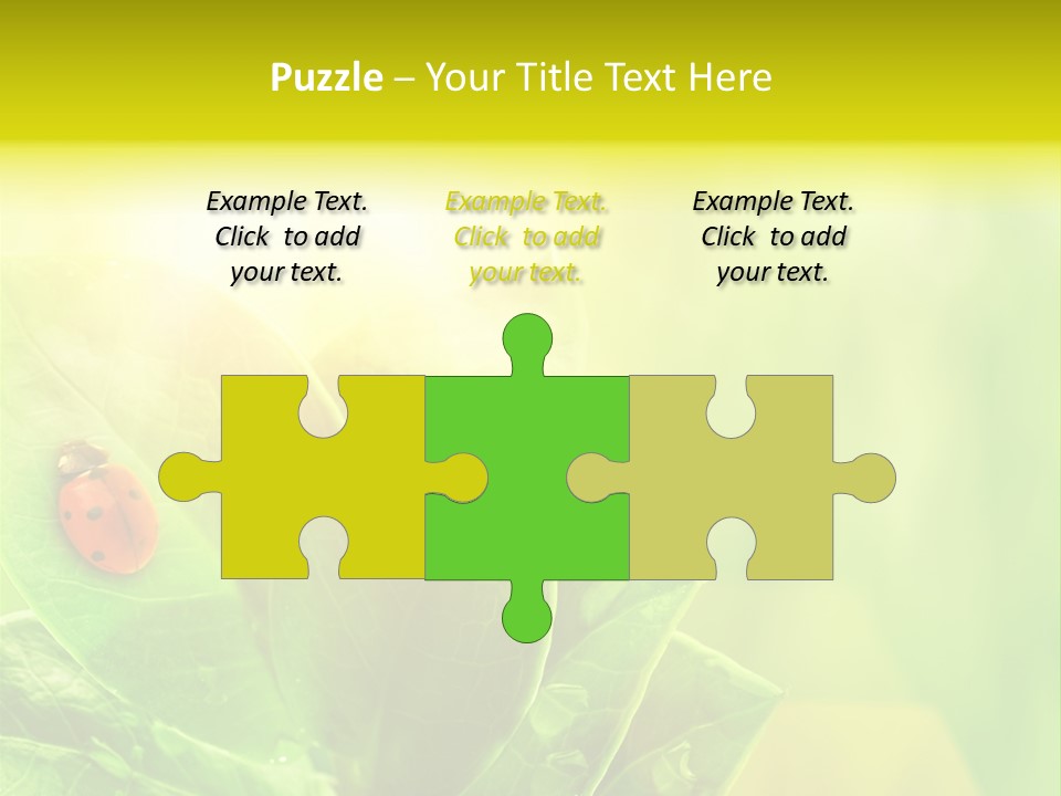 Natural Leaf Spring PowerPoint Template