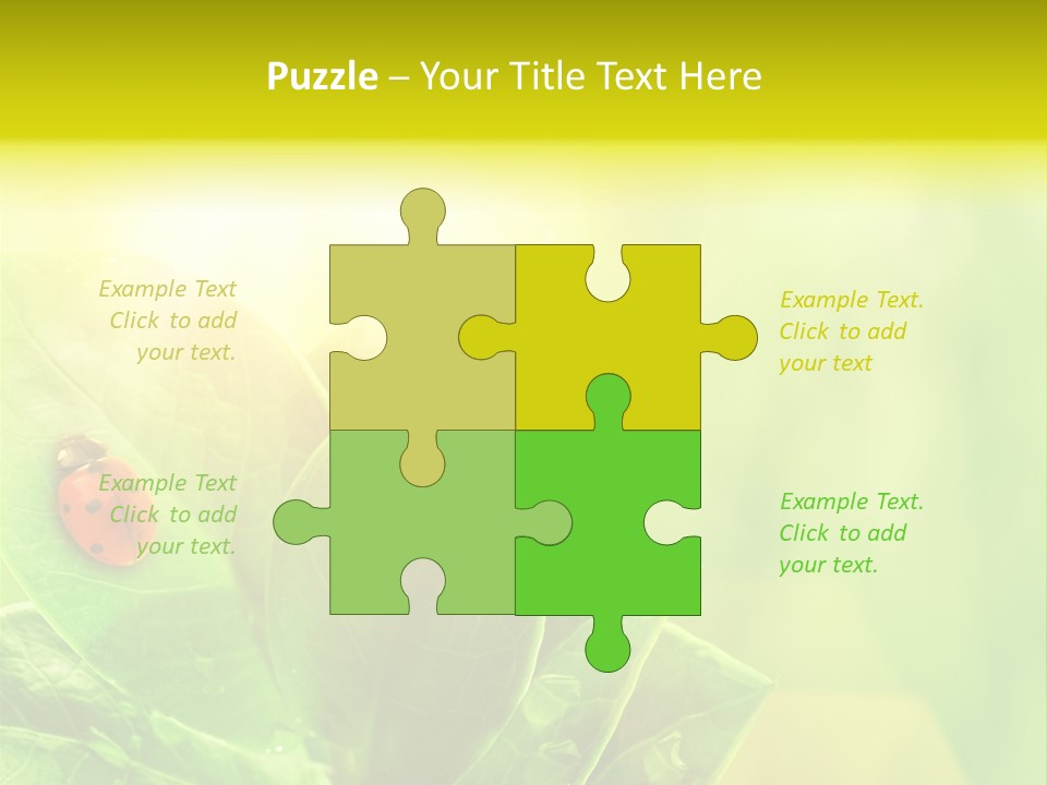 Natural Leaf Spring PowerPoint Template