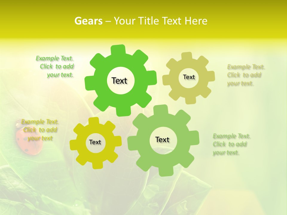 Natural Leaf Spring PowerPoint Template