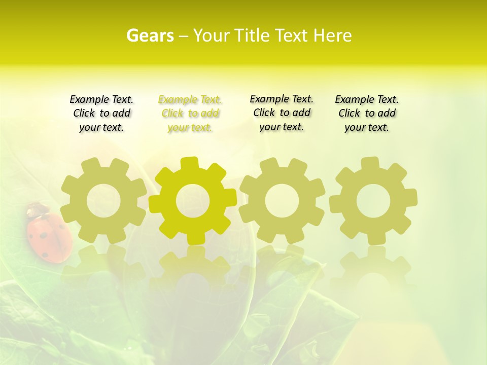 Natural Leaf Spring PowerPoint Template