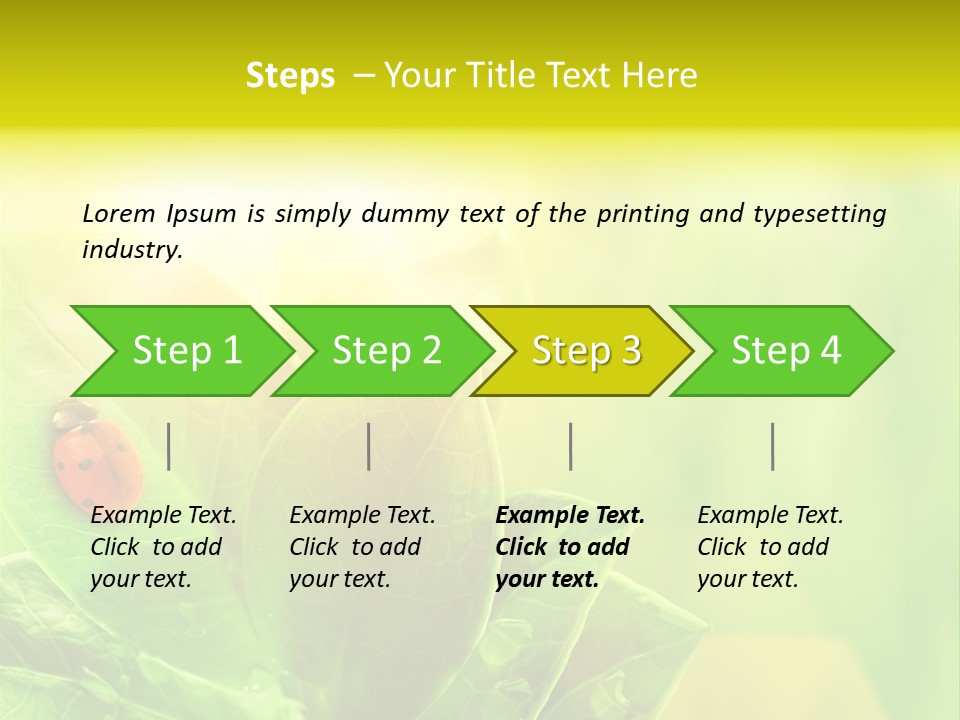 Natural Leaf Spring PowerPoint Template