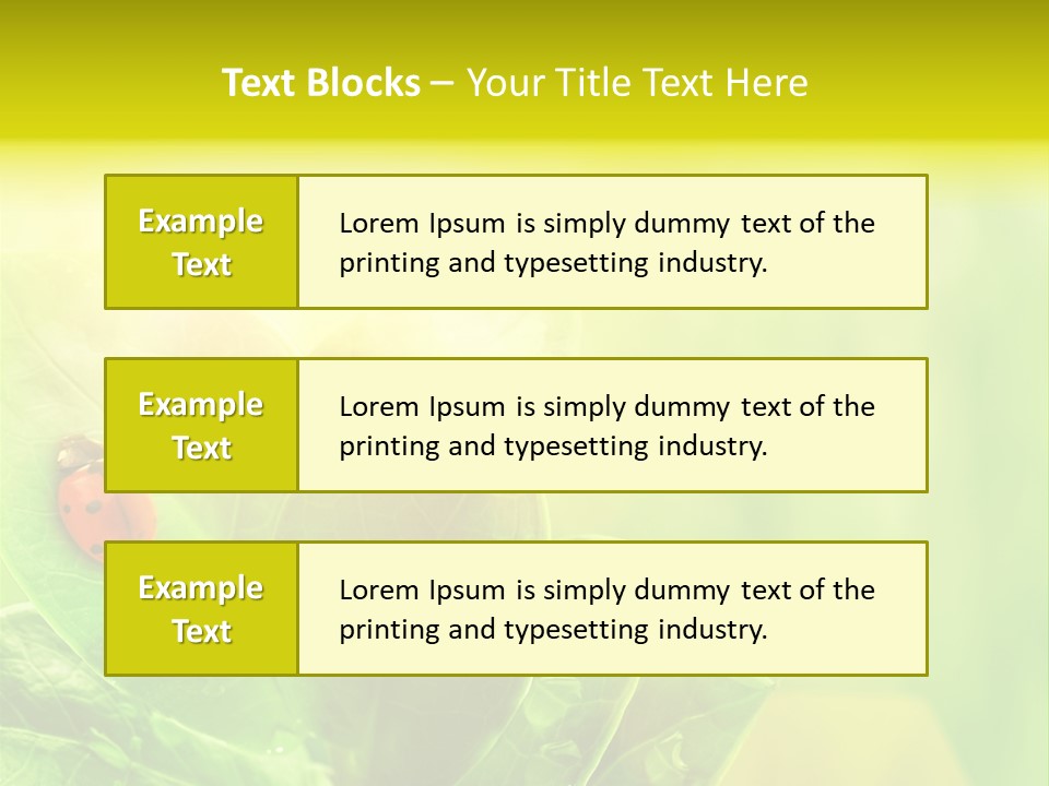 Natural Leaf Spring PowerPoint Template