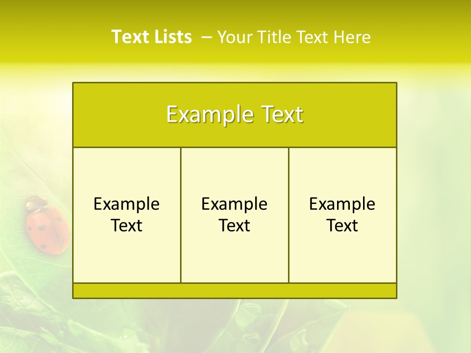 Natural Leaf Spring PowerPoint Template