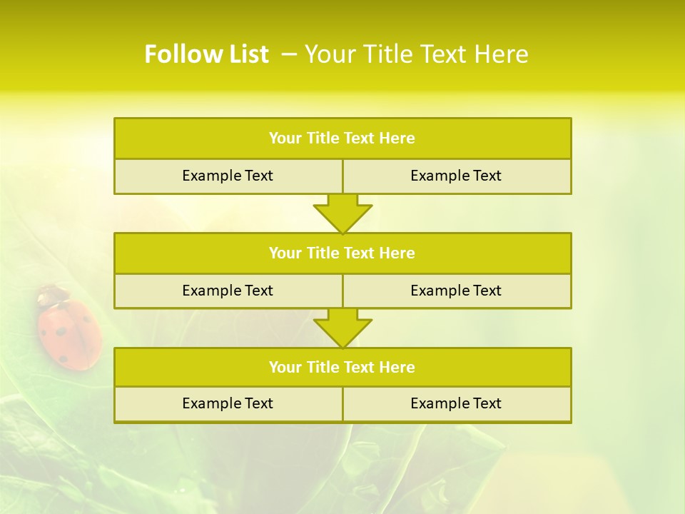 Natural Leaf Spring PowerPoint Template