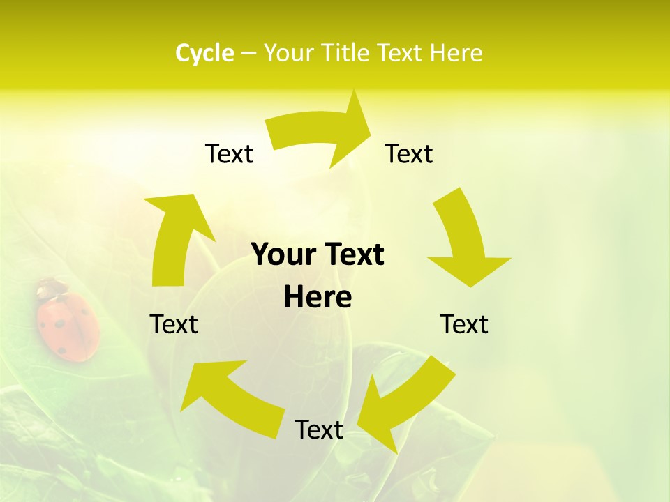 Natural Leaf Spring PowerPoint Template