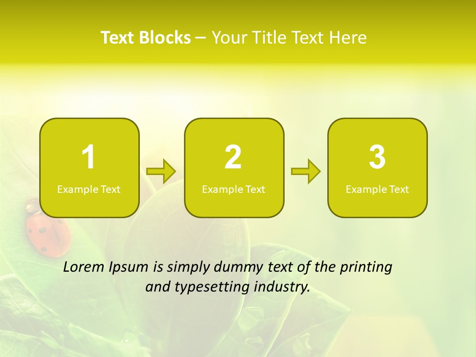 Natural Leaf Spring PowerPoint Template