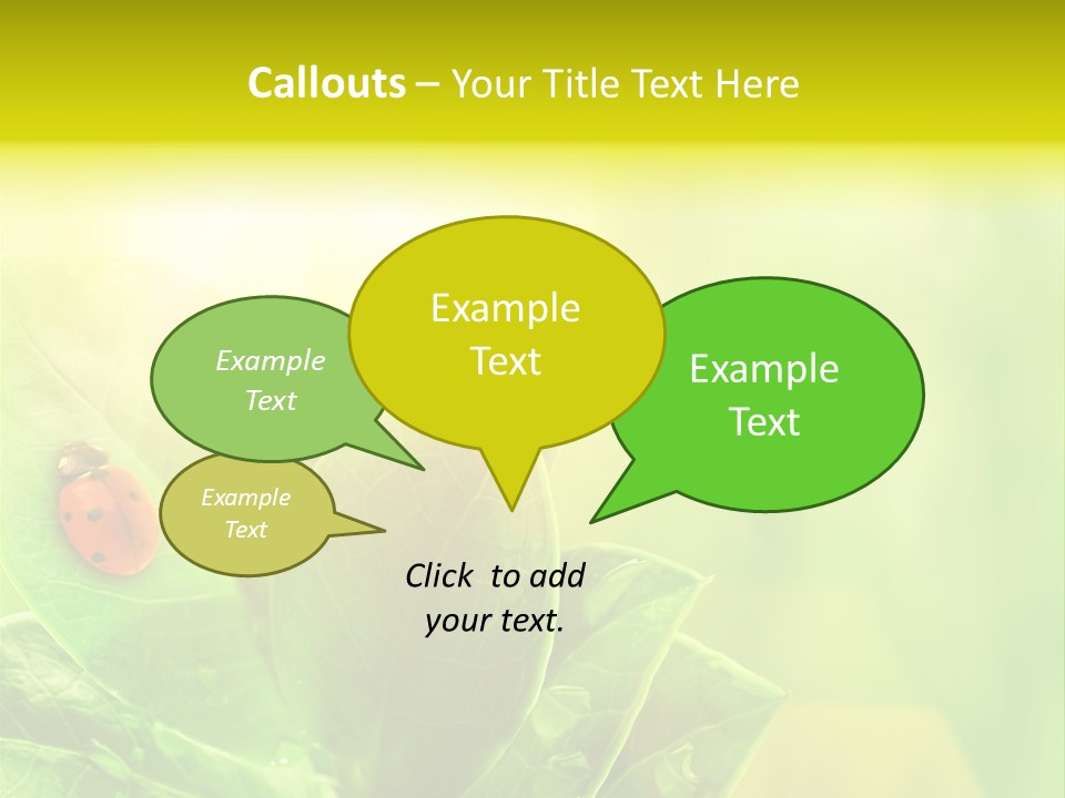 Natural Leaf Spring PowerPoint Template