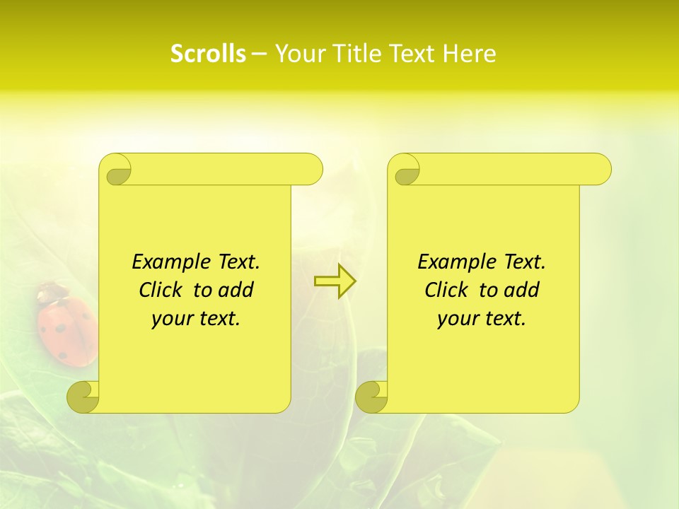 Natural Leaf Spring PowerPoint Template