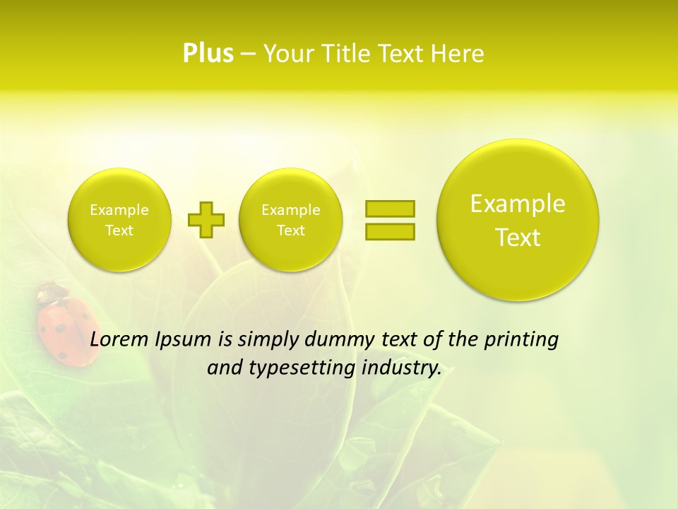 Natural Leaf Spring PowerPoint Template