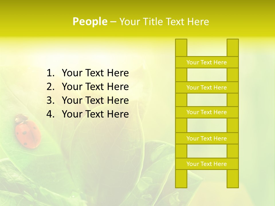 Natural Leaf Spring PowerPoint Template
