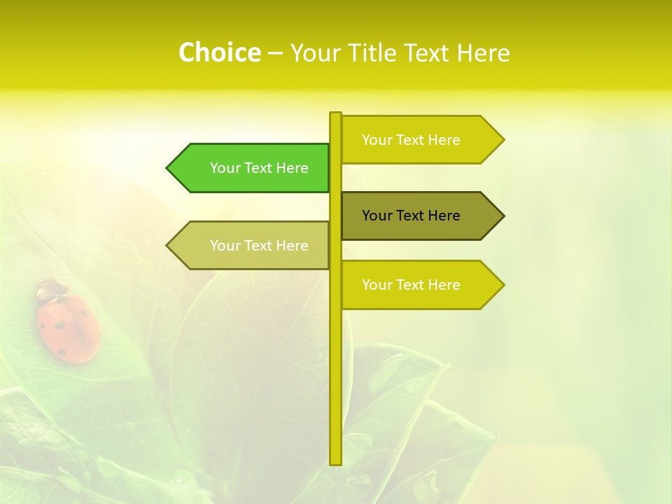 Natural Leaf Spring PowerPoint Template