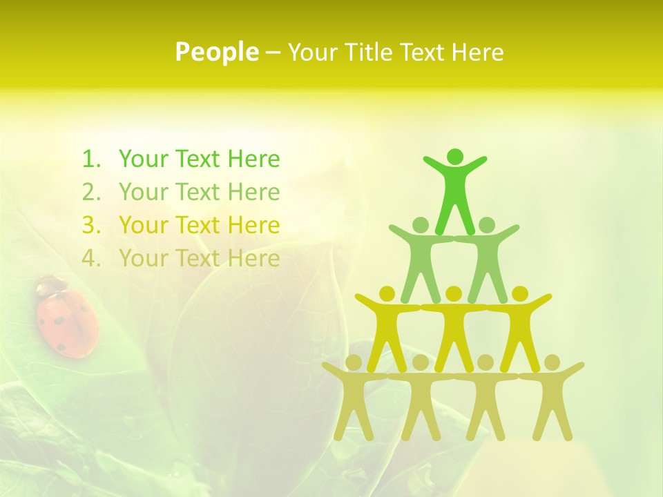 Natural Leaf Spring PowerPoint Template