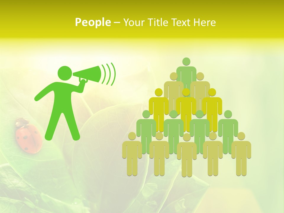 Natural Leaf Spring PowerPoint Template