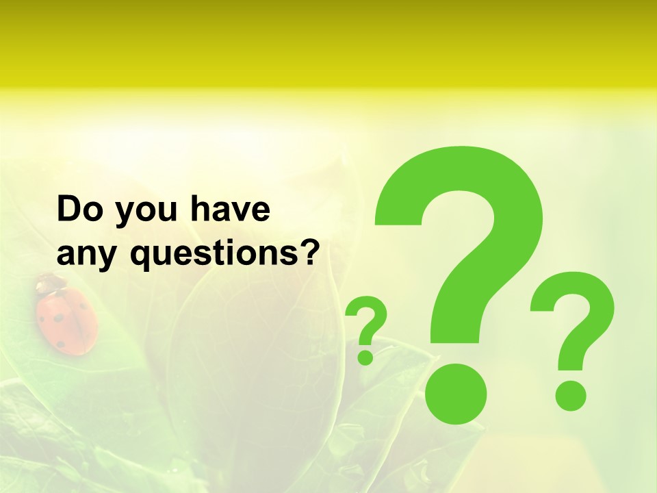 Natural Leaf Spring PowerPoint Template