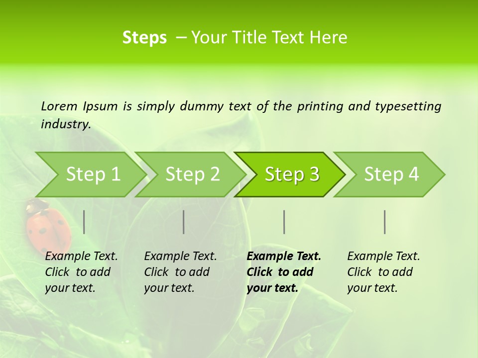 Drop Rain Bug PowerPoint Template