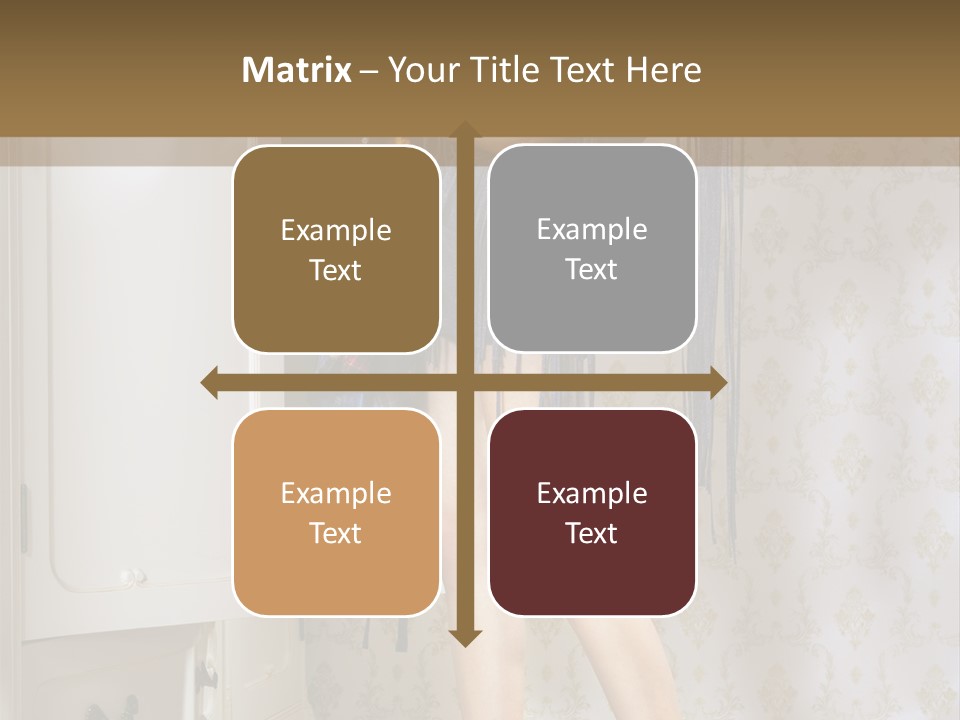 Girl Pose Thinking PowerPoint Template