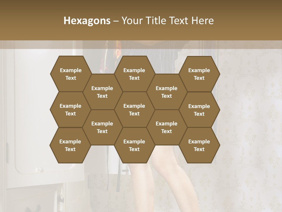 Girl Pose Thinking PowerPoint Template