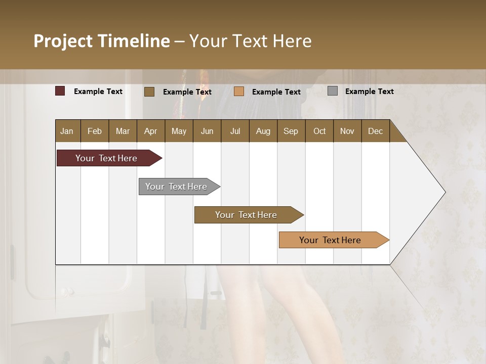 Girl Pose Thinking PowerPoint Template