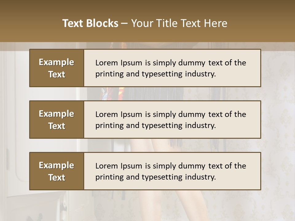 Girl Pose Thinking PowerPoint Template