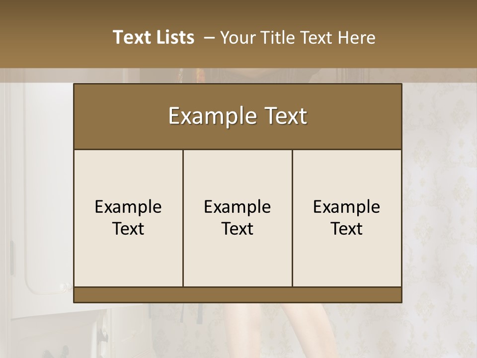 Girl Pose Thinking PowerPoint Template