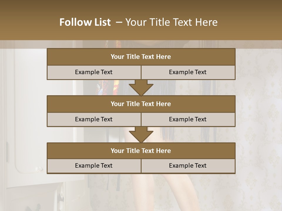 Girl Pose Thinking PowerPoint Template