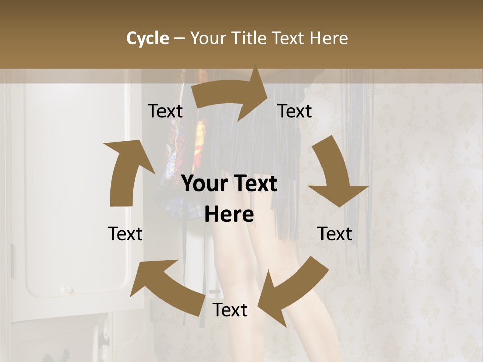 Girl Pose Thinking PowerPoint Template