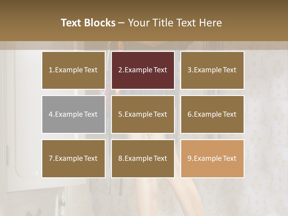 Girl Pose Thinking PowerPoint Template