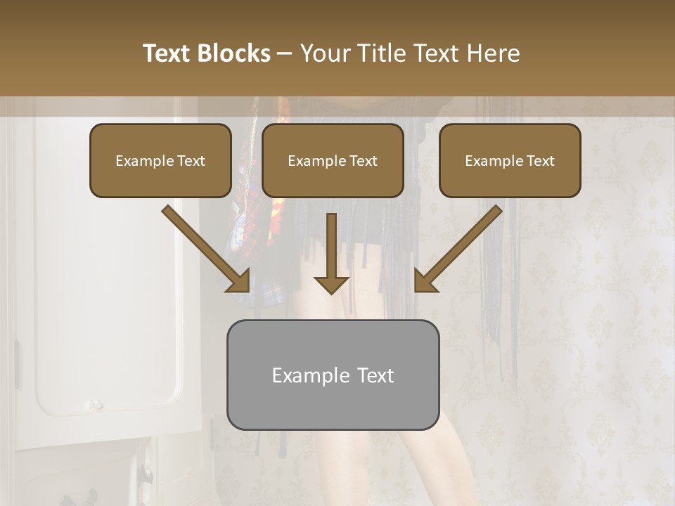 Girl Pose Thinking PowerPoint Template