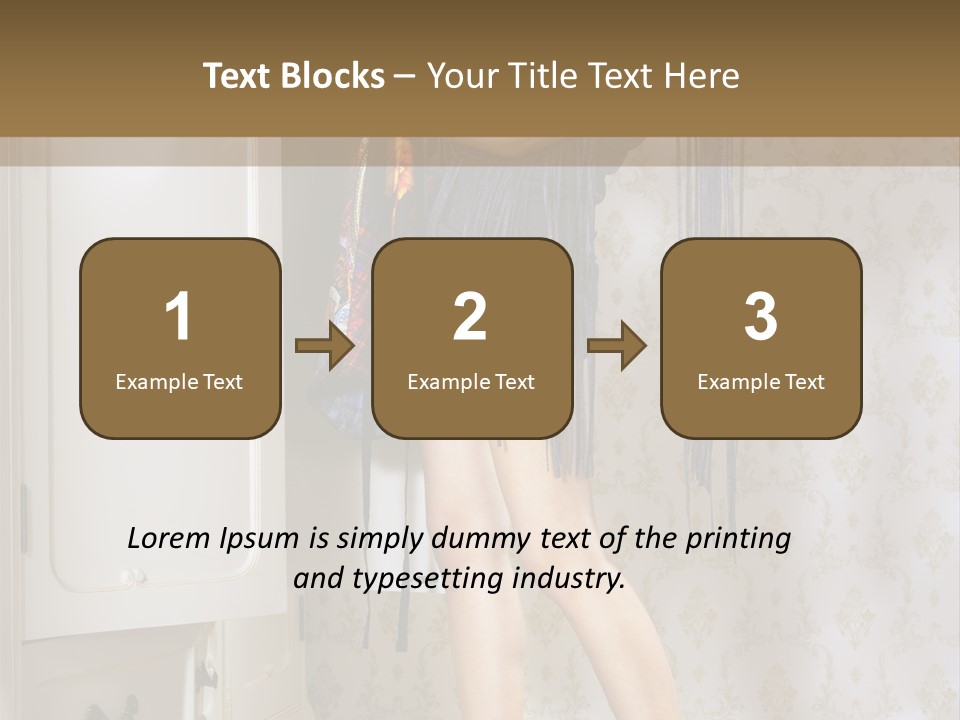 Girl Pose Thinking PowerPoint Template