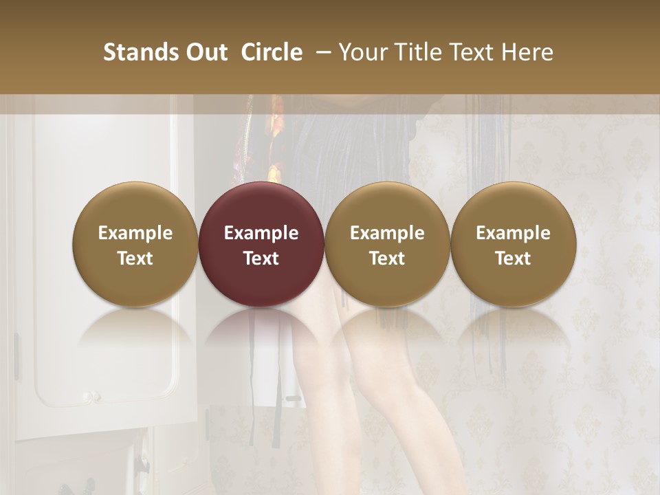 Girl Pose Thinking PowerPoint Template