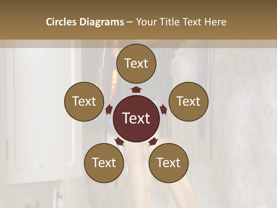 Girl Pose Thinking PowerPoint Template