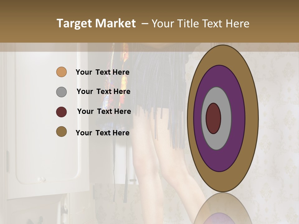 Girl Pose Thinking PowerPoint Template