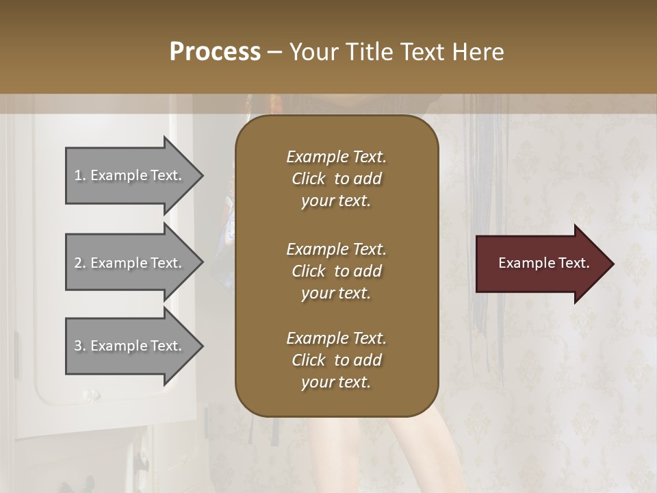 Girl Pose Thinking PowerPoint Template