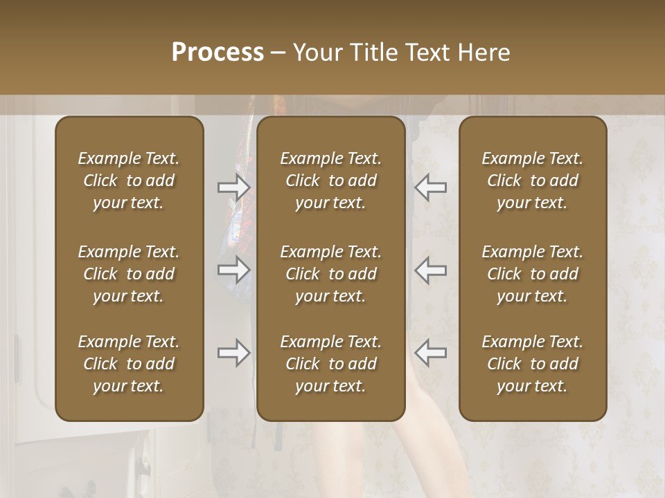 Girl Pose Thinking PowerPoint Template