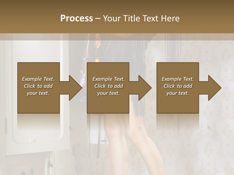 Girl Pose Thinking PowerPoint Template