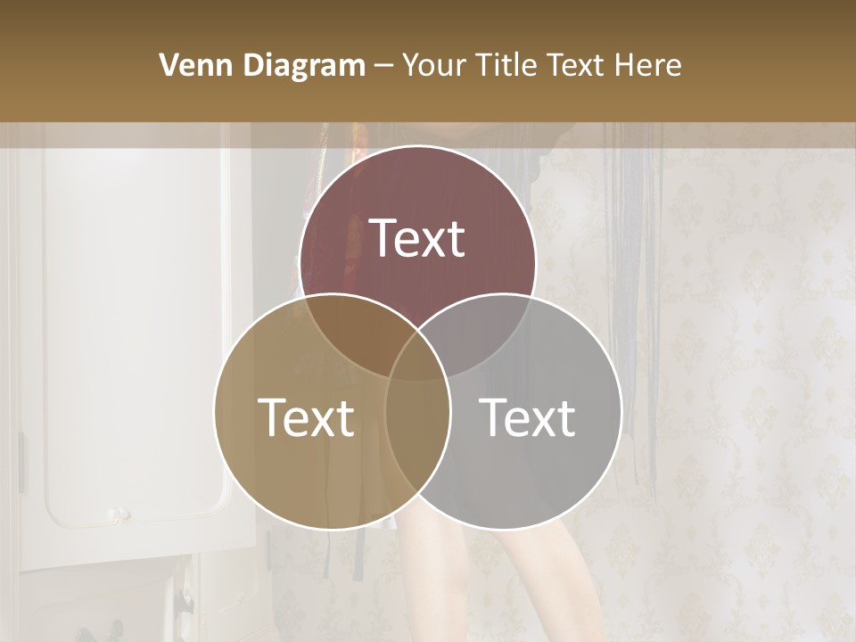 Girl Pose Thinking PowerPoint Template