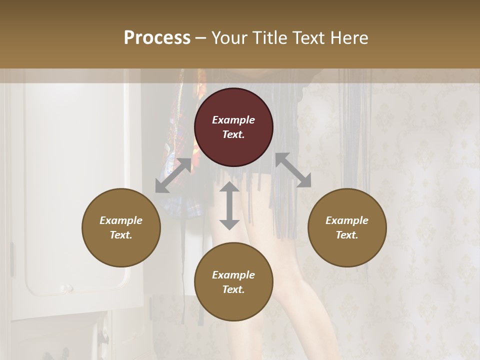 Girl Pose Thinking PowerPoint Template