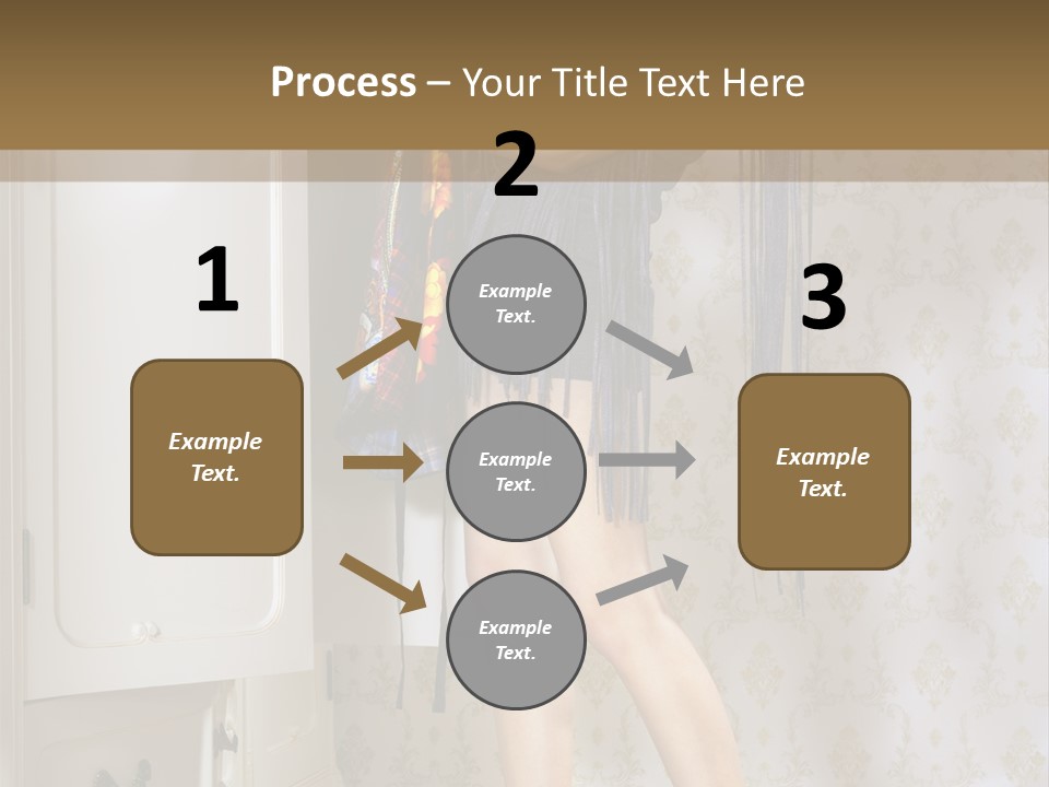 Girl Pose Thinking PowerPoint Template