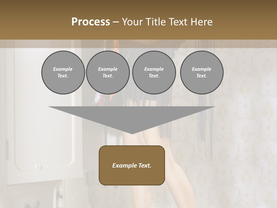 Girl Pose Thinking PowerPoint Template