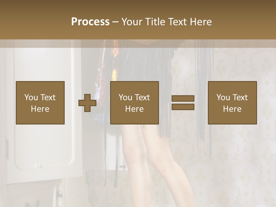 Girl Pose Thinking PowerPoint Template
