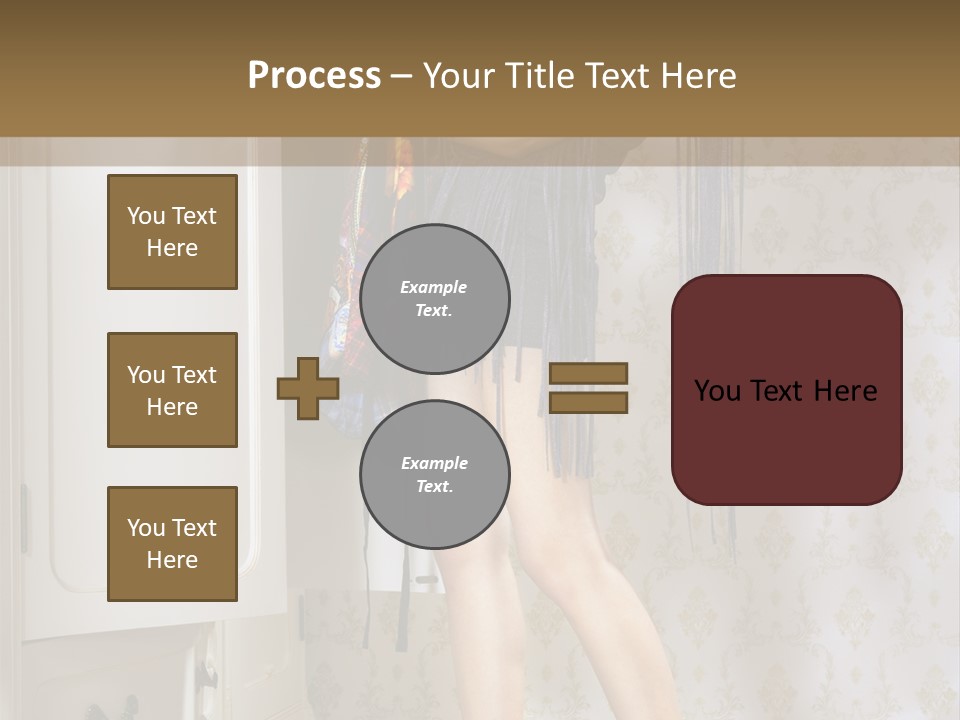 Girl Pose Thinking PowerPoint Template