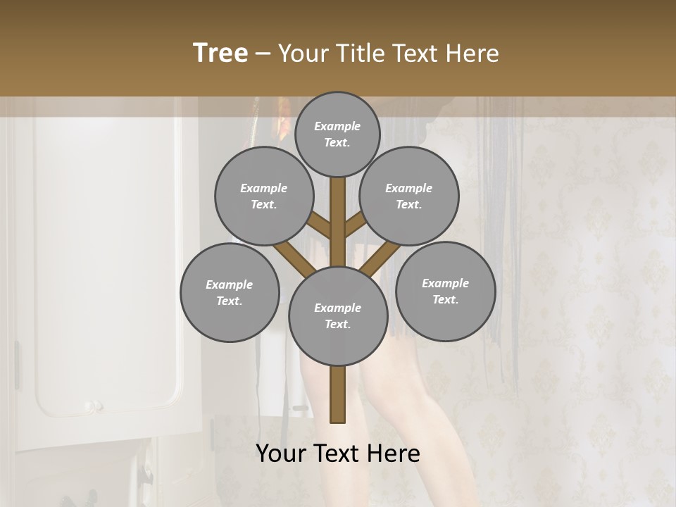 Girl Pose Thinking PowerPoint Template