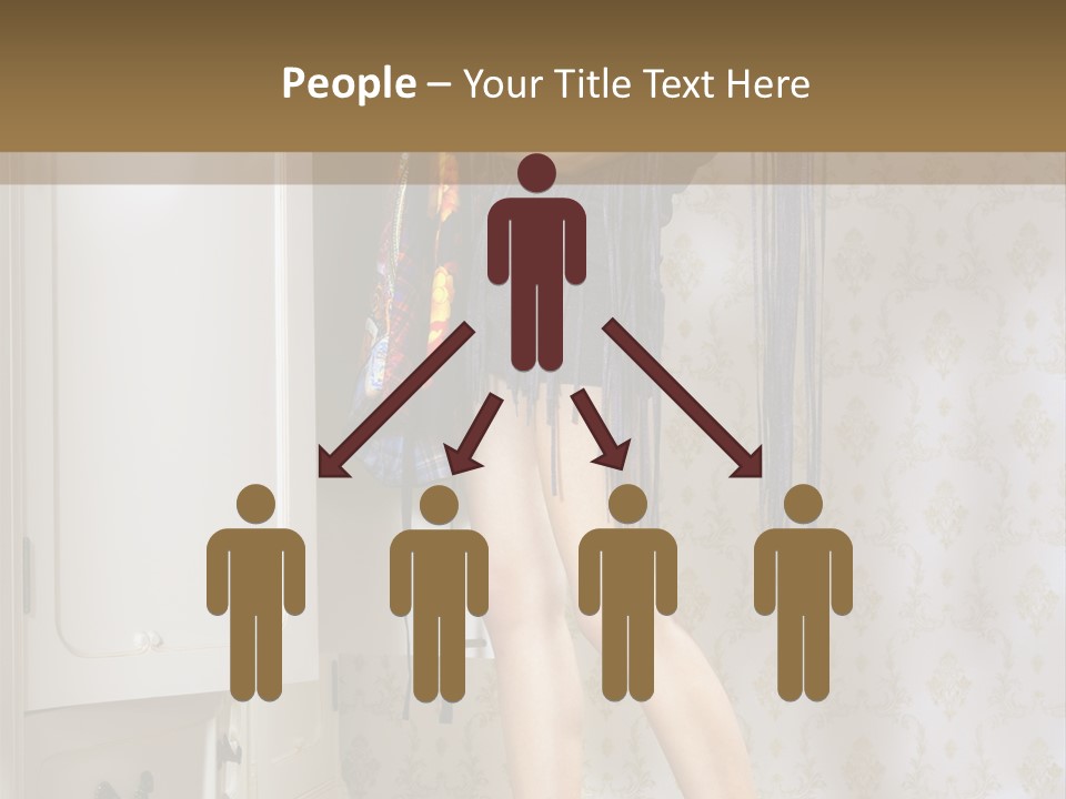 Girl Pose Thinking PowerPoint Template