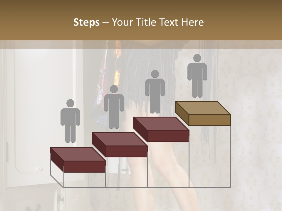 Girl Pose Thinking PowerPoint Template