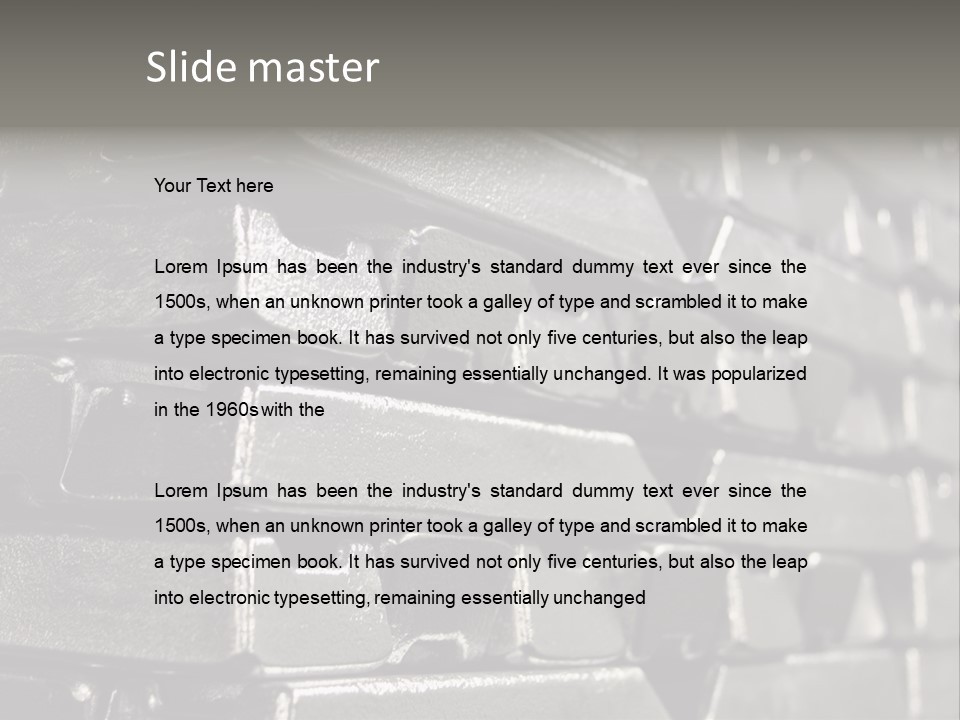 Die Cast Bank PowerPoint Template